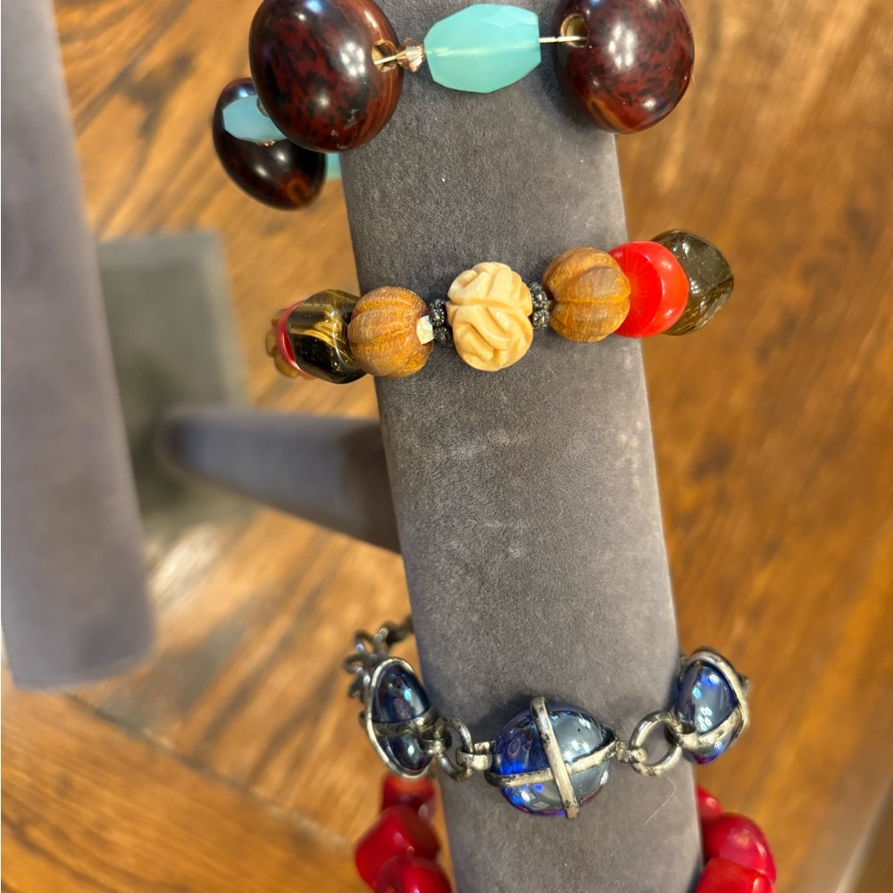 Elegant Multicolor Beaded Bracelet Set